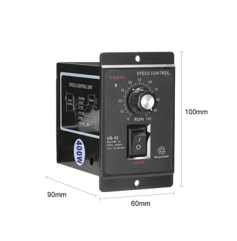 US-52 400W AC 220V 50/60Hz Regulátor otáček AC regulátor otáček motoru vpřed a vzad s filtračním kondenzátorem Otáčky motoru 10 nejlepší prodej Regulátor otáček motoru 220V - №3