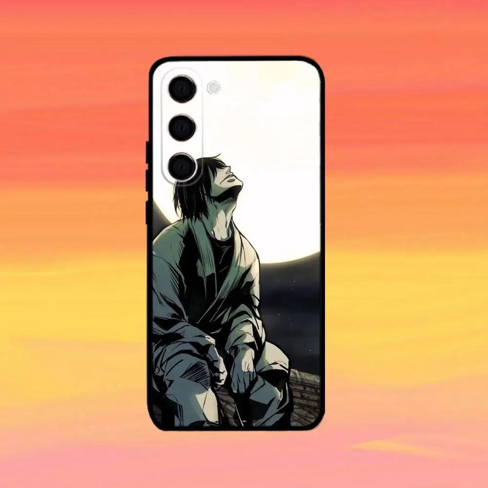 Custodia per telefono Benimaru Shinmon F-Fire F-Force per Samsung Galaxy A73, A72, A71, A70, A53, A52, A51, altre cover nera morbida