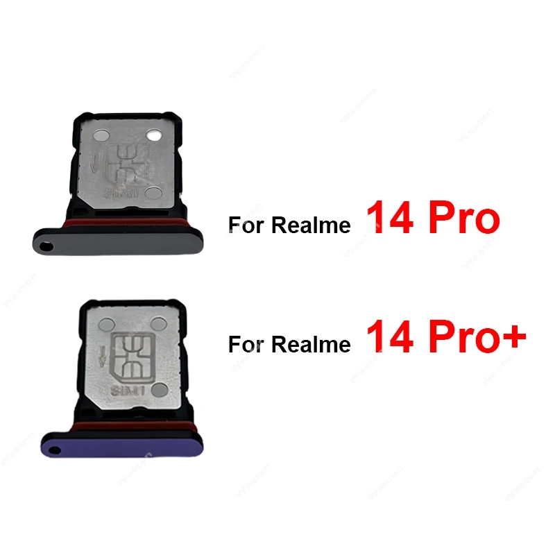 

Лоток для SIM-карты для Realme 14Pro 14 Pro Plus, лоток для SIM-карты, гнездо для SIM-держателя, запасные части для ремонта