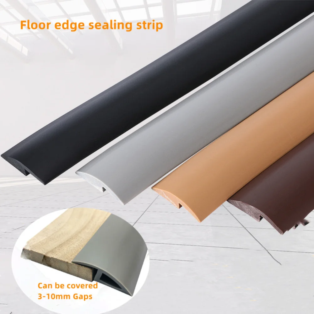 1M Self-adhesive Seam Strip Soft PVC Flooring Threshold Transition Sealing Strips Floor Threshold Anti-collision Seam Edge Trim