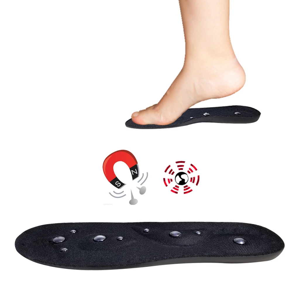 

1 Pair Magnetic Therapy Insoles Massage Foot Care Accupressure Shoe Cushion For Men Women Size Fit Relief Fatigue Support
