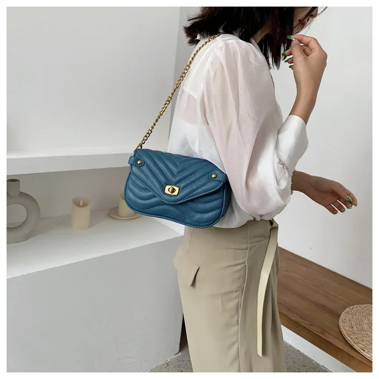 Brand Crossbody Bags Luxury Designer Women Handbag and purse 2 Pc/Set Embroidery Thread Chain Shoulder Messenger Bag Bolso Mujer