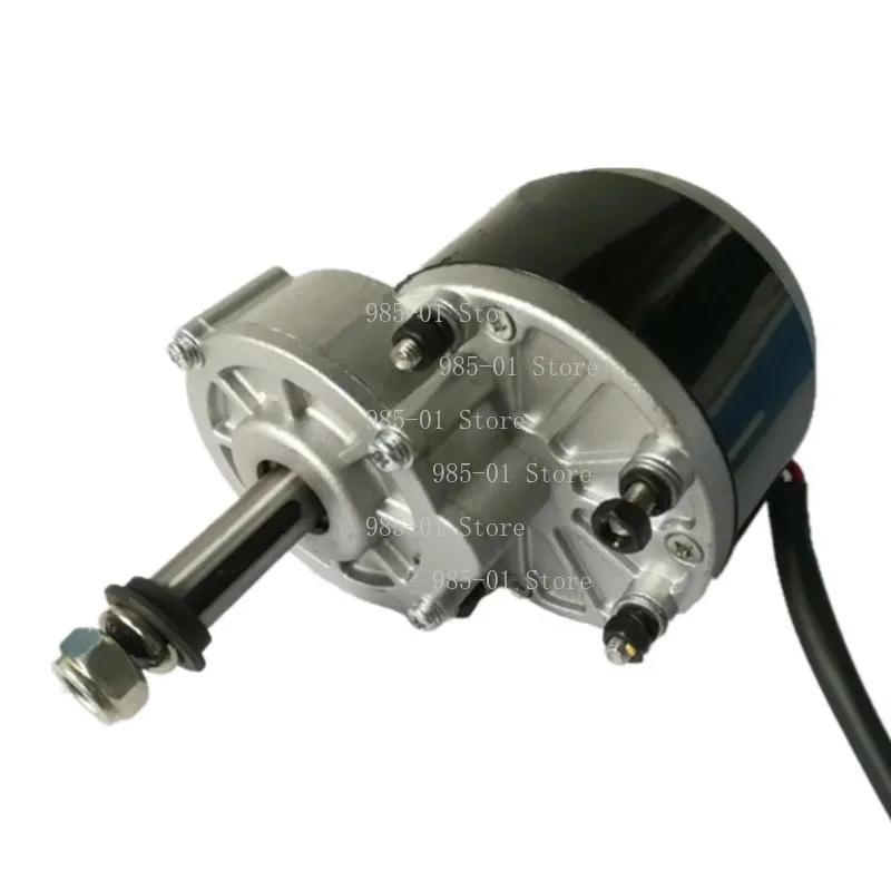 24V 250W DC brushed gear motor, 60mm long shaft and 17mm shaft diameter, suitable for self balance sports scooter view 3