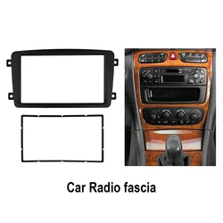 High Quality Car Radio Fascia For Mercedes W203 W209 Stereo Dash Frame 2 Din Car Radio Fascia Automotive Interio Replaceable Acc