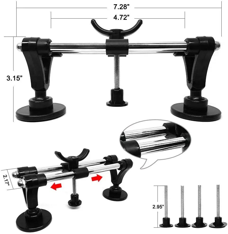 Car Body Paintless Dent Sheet Metal Bridge Puller Glue Tool Set Auto Dent Repair Puller Kit Autos Accessories Repair Hand Tools