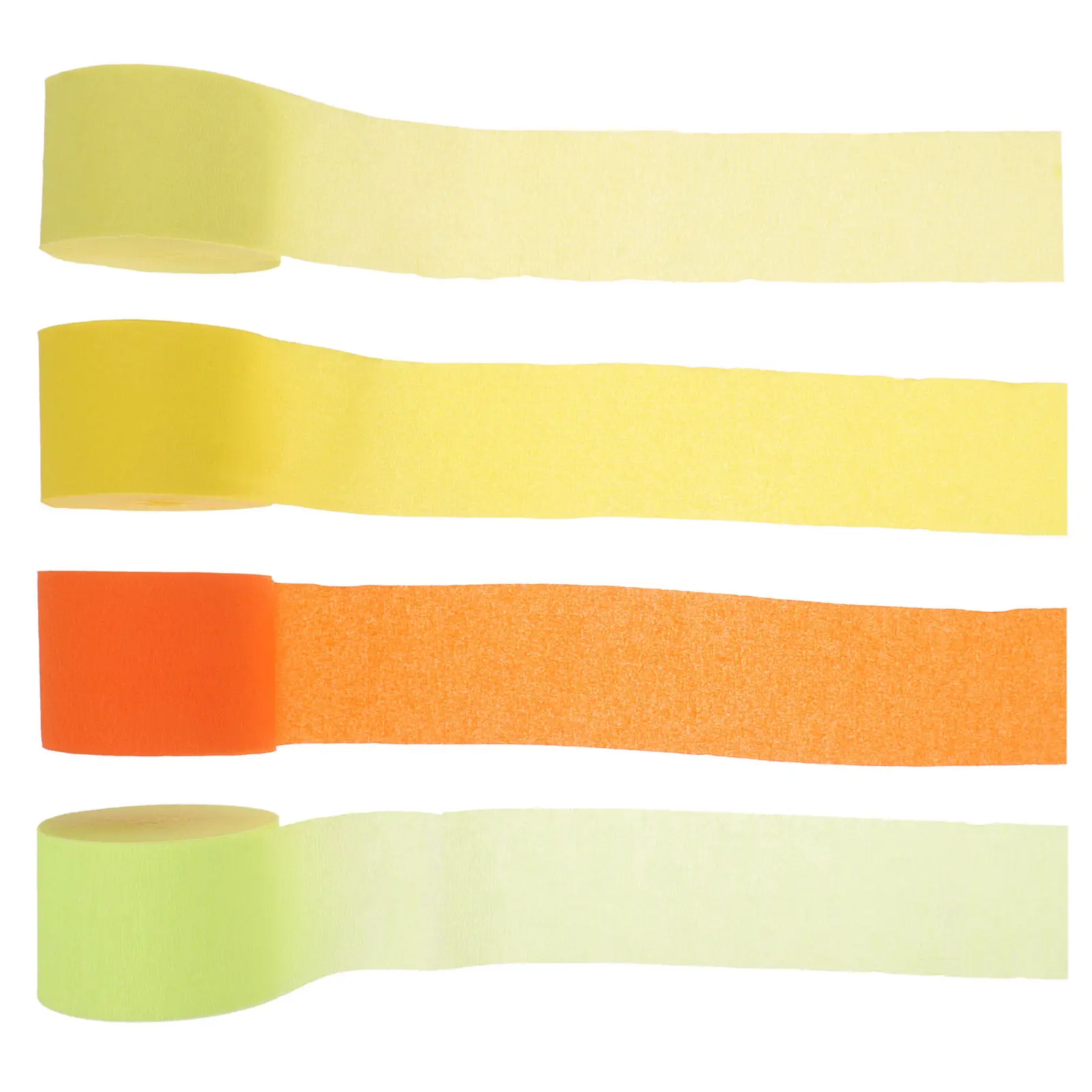 4 Rolls Crepe Paper Streamers Lightweight Party Decorations Birthday Wedding Streamer Ornament Multi-Function Party Decor