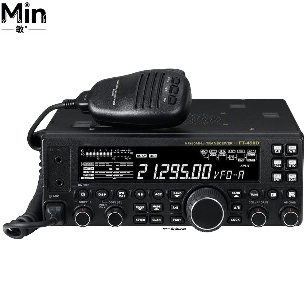 FT-450D 100W HF 50MHz Amateur Ham Radio Transceiver LCD Multifunction Display Built-in ATU Automatic Antenna