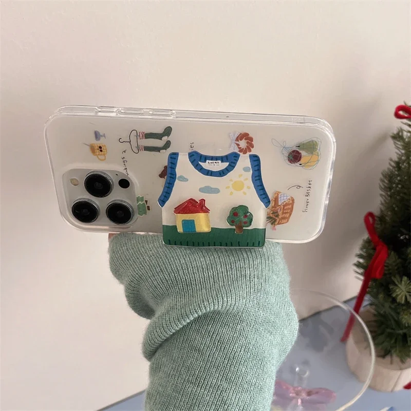 حامل هاتف وسادة هوائية صغيرة لطيفة للغاية مناسبة لهواتف Samsung وXiaomi وApple