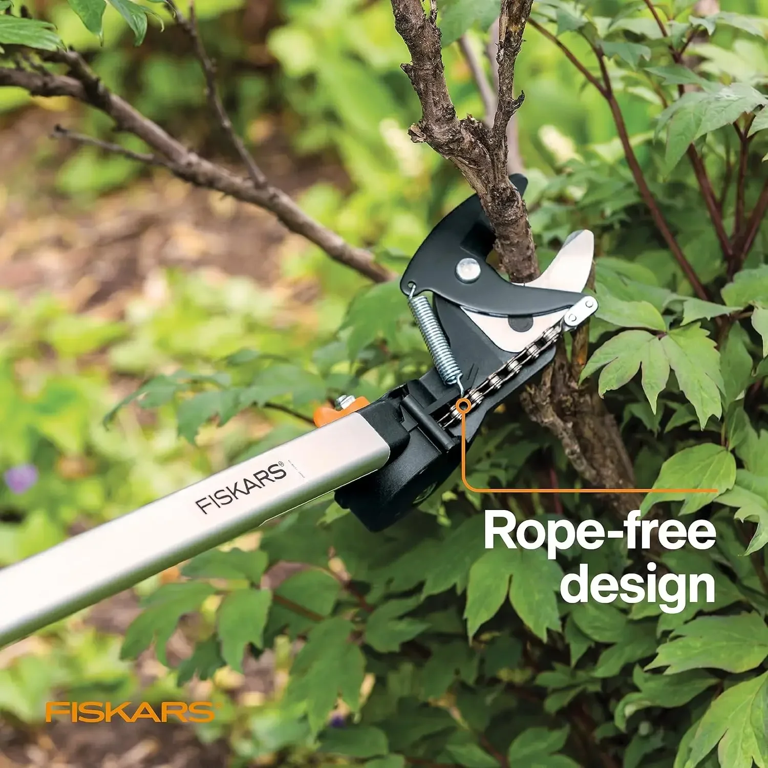 Imagem -04 - Fiskars-pruner Árvore Extensível e Pole Saw Pole Saw Cabeça Giratória Poda Stik Modelo Extensível em Extensível 7912 Pés 15 em