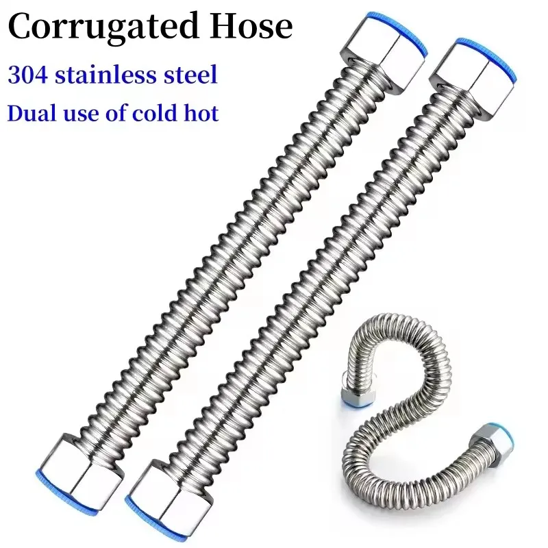 

20 ~ 200 см G1/2 "304 сильфон из нержавеющей стали горячий и холод бытовой водопровод из нержавеющей стали домашний водонагреватель металлический шланг впускная труба