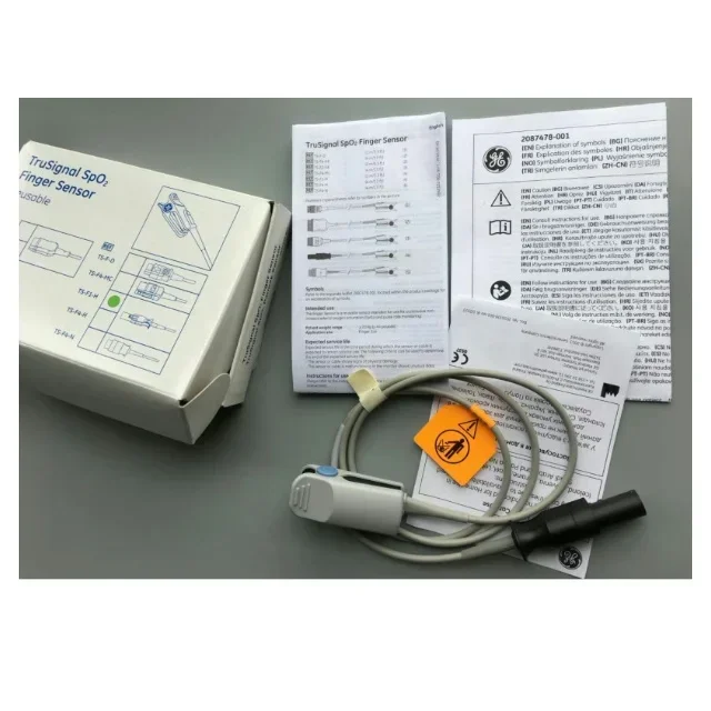 Para GE Original Datex-Ohmeda TruSignal SpO2 Sensor de dedo reutilizable REF TS-F1-H