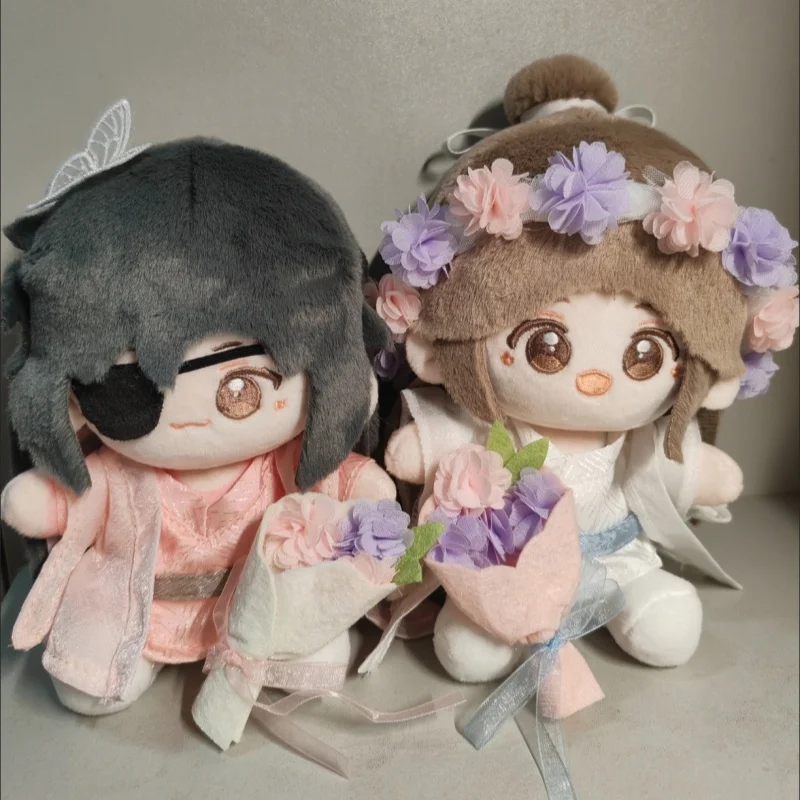 

Небесное официальное благословение, плюшевая кукла, великолепные цветы, Xie Lian Hua Cheng Tian Guan Ci Fu, 15 см, мягкая хлопковая кукла, подушка, игрушка в подарок