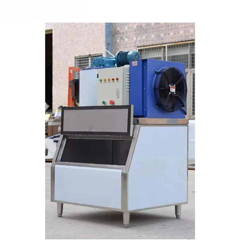 Commercial Automatic Flake Ice Maker Stainless Steel Housing High Efficiency Ice Machine Factory Direct Industrial Ice Maker