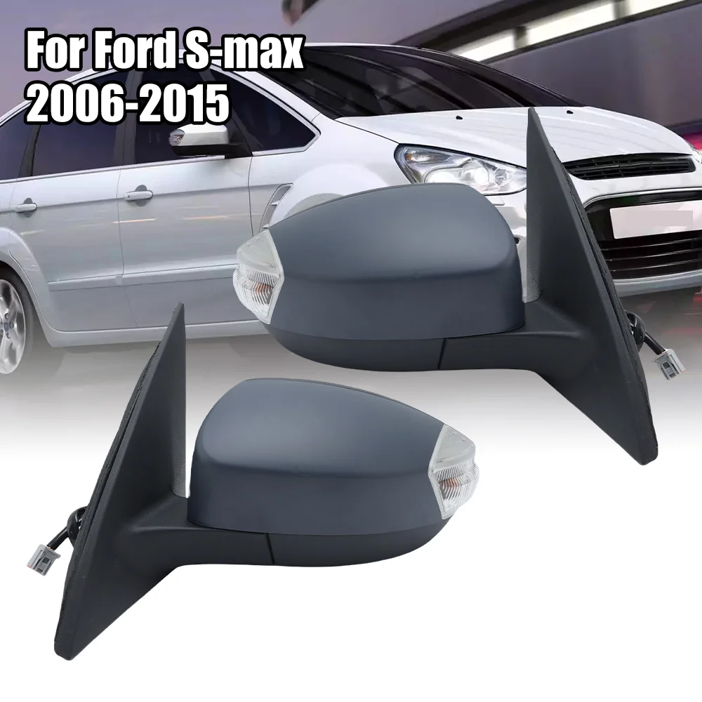 

6 Pins Reariew Mirror Assembly For Ford S-MAX MK1 2006 2007 2008 2009 2010-2015 Primer Heated Door Side Mirror Car Accessories