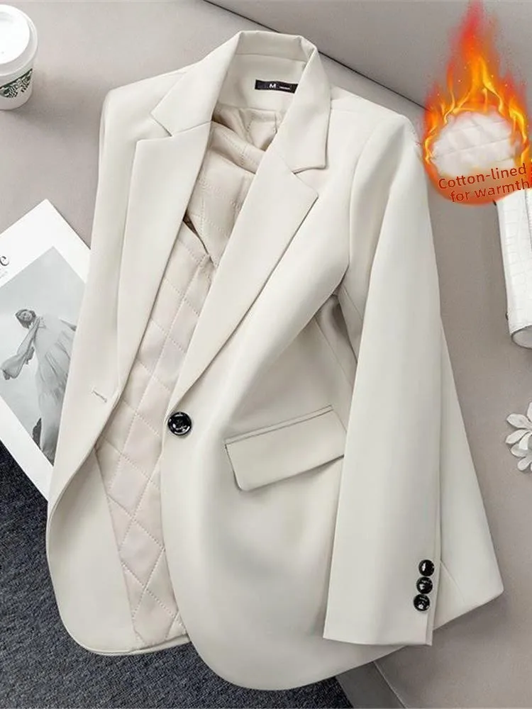 Ele Bla Abito da donna Jaet Primavera Autunno Nuovo Sle Cleanfit Lungo Sve Abbigliamento da ufficio Chiusura a bottone singolo Faionable