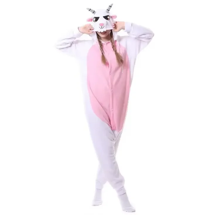 Miniso 새로운 겨울 성인 동물 Kigurumi 폭스 드래곤 늑대 Onesies 파티 잠옷 만화 의상 점프 슈트 크리스마스