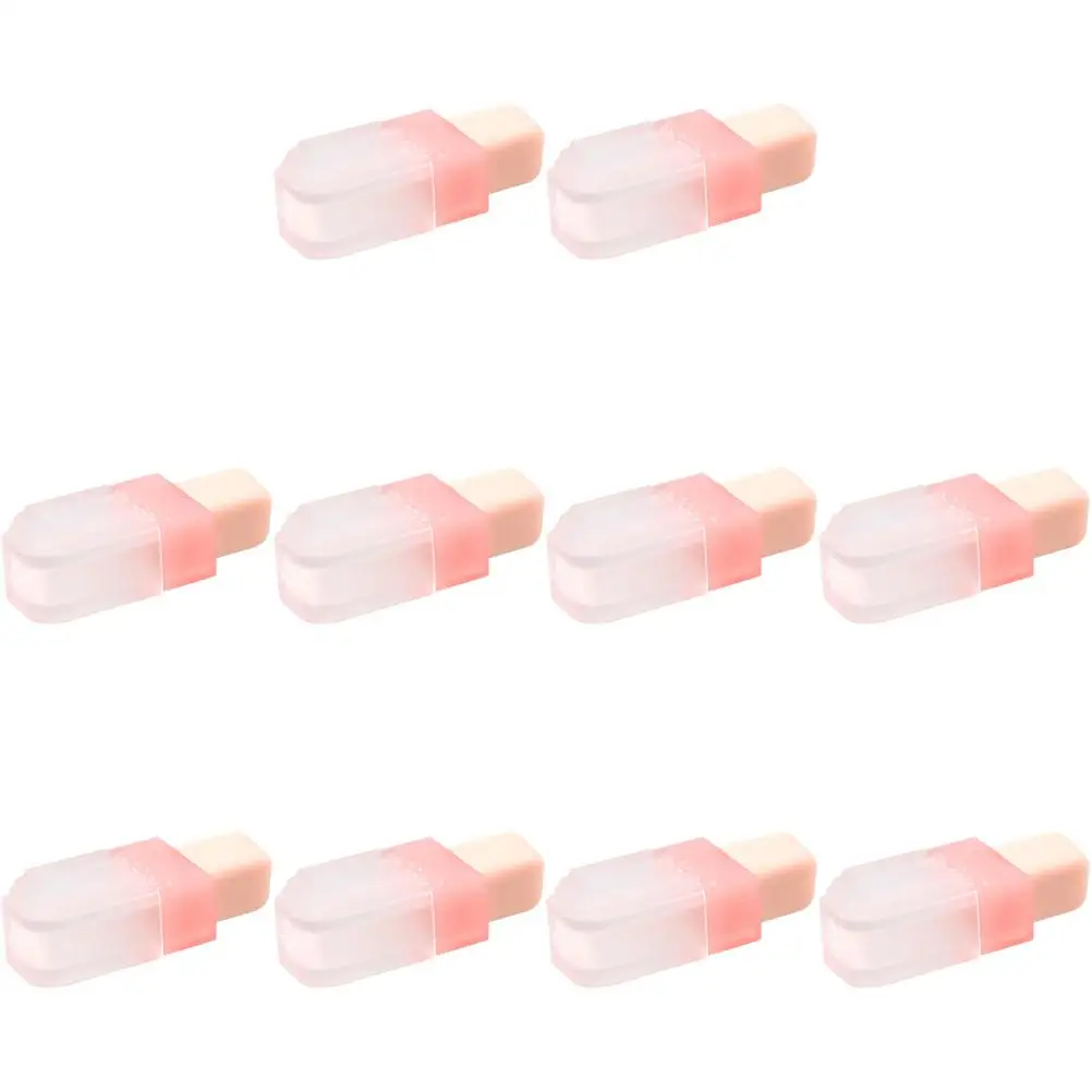 

10 Pcs Lipstick Empty Tube Oil Bottles Tubes Travel Gloss Containers Abs Makeup Supply Clear