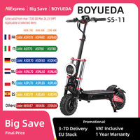 BOYUEDA S5-11 Electric Scooter 6000W Motor 60V38AH Battery 120KM Range 85KM/H Speed NFC Smart App RGB lights Off-road E Scooters
