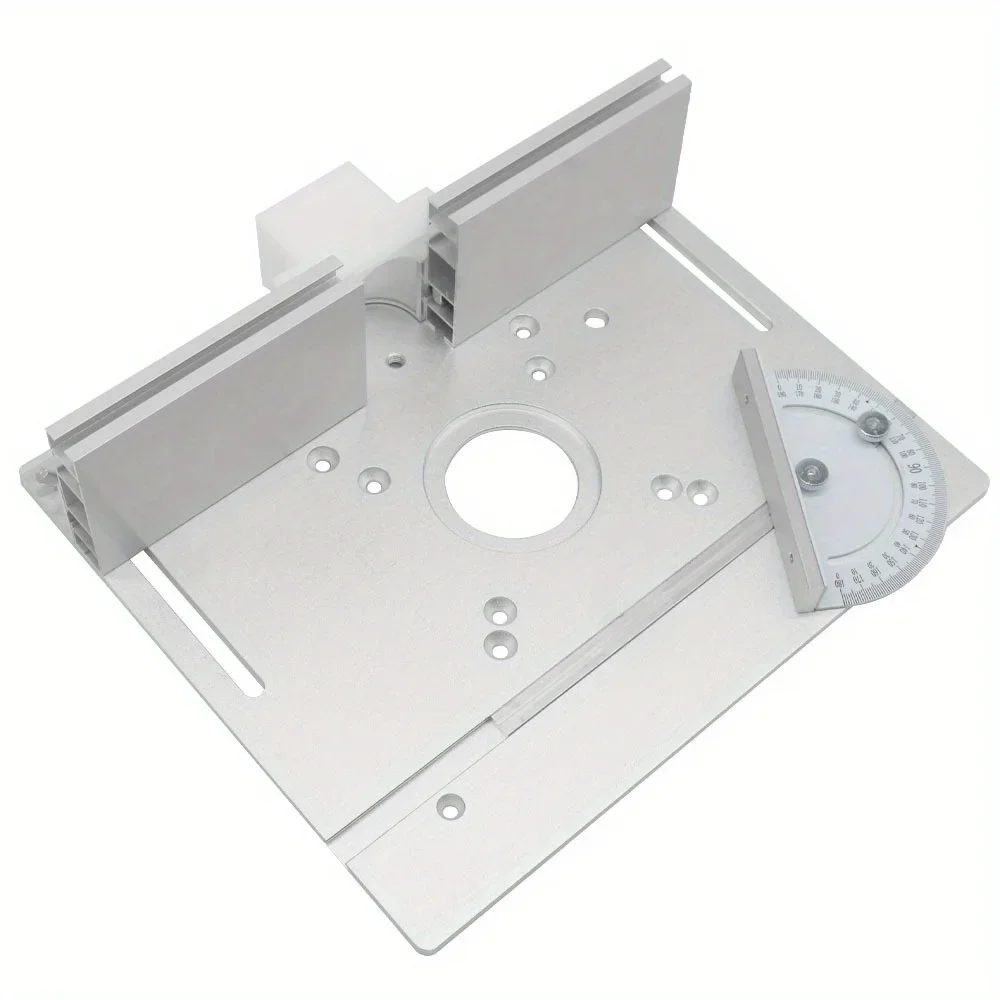 Multifunktionale Aluminium-Frästisch-Einsatzplatte, Holzbearbeitung, elektrische Holzfräse, Klappplatte für Werkbänke, Fräsplatte – Detail 8