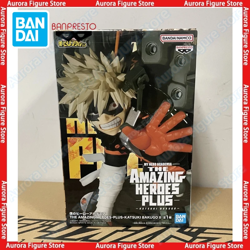 

In Stock Bandai BANPRESTO My Hero Academia THE AMAZING HEROES PLUS Katsuki Bakugo Desktop Cute Doll Anime Figures Toys Model PVC