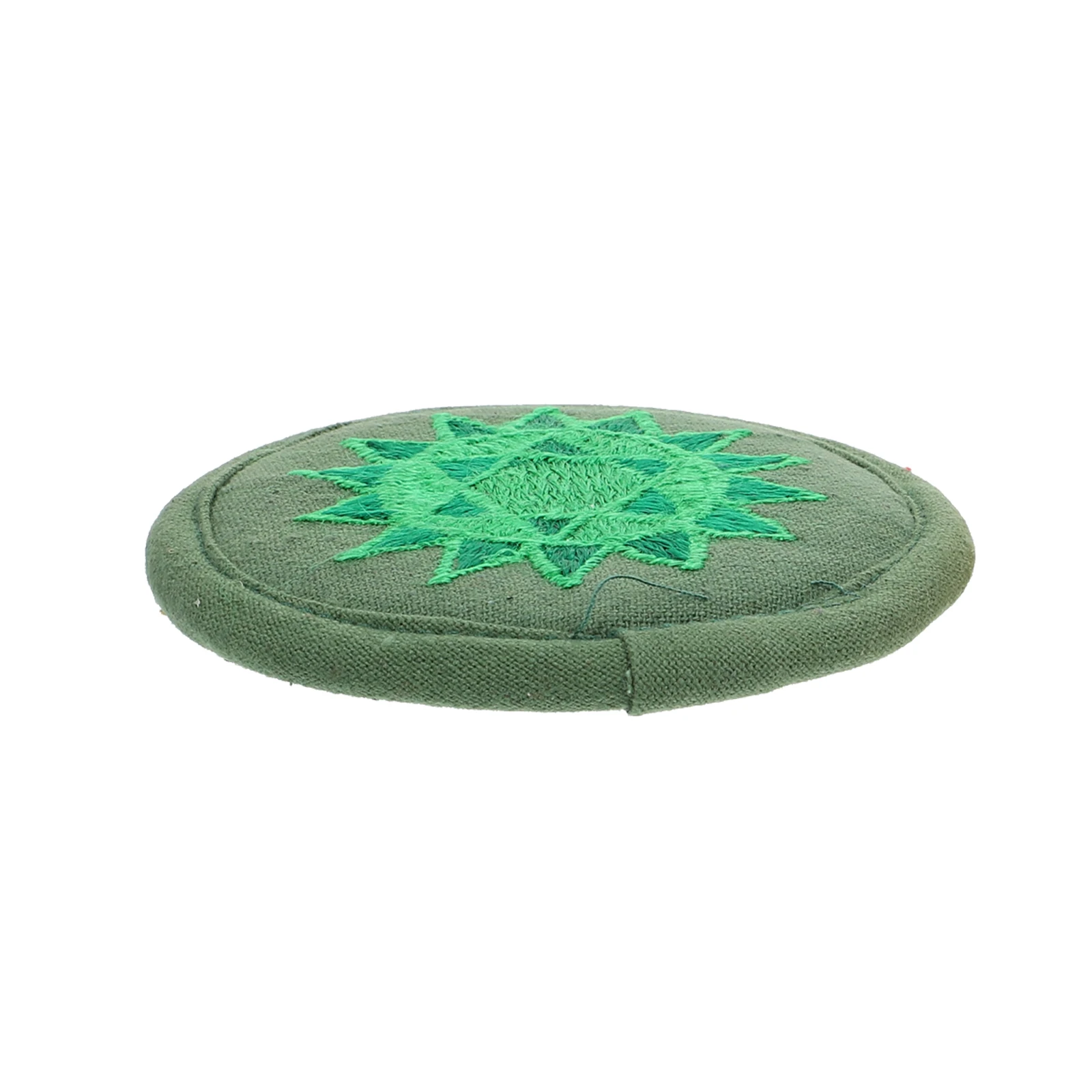 

Embroidered Teapot Pad Sound Bowl Dual-layer Pads Religious Mats Cushions Embroidery Rounded Buddha Music Small Prop