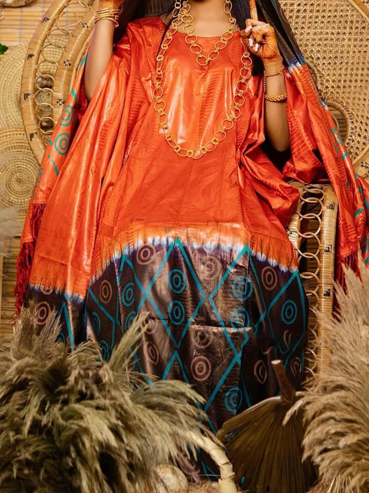 African Printed Gown: Evening Formal Occasion Style Classic New Plus Size Custom Applicable All Season Wear