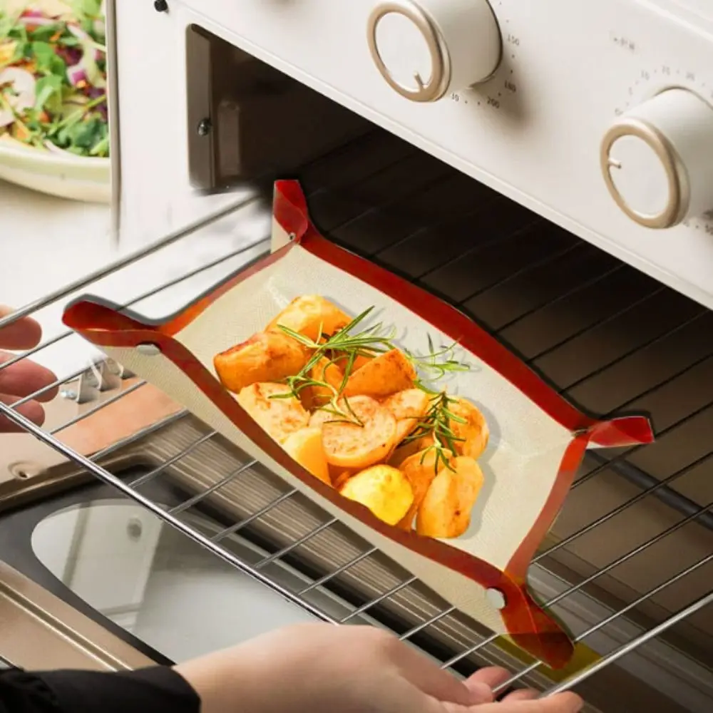

Bakeware Silicone Baking Mat Sheet with Button Leak Proof Oven Liner Non-stick Reusable Oven Pad Pastry