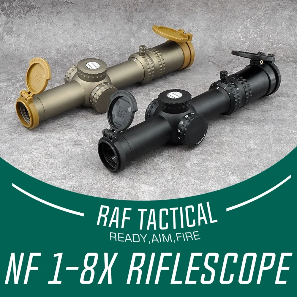 

Airsoft Hunting Riflescope Optics Spotting Scope Tactical ATACR 1-8x LPVO F1 First Focal Plane FC-DMX Reticle