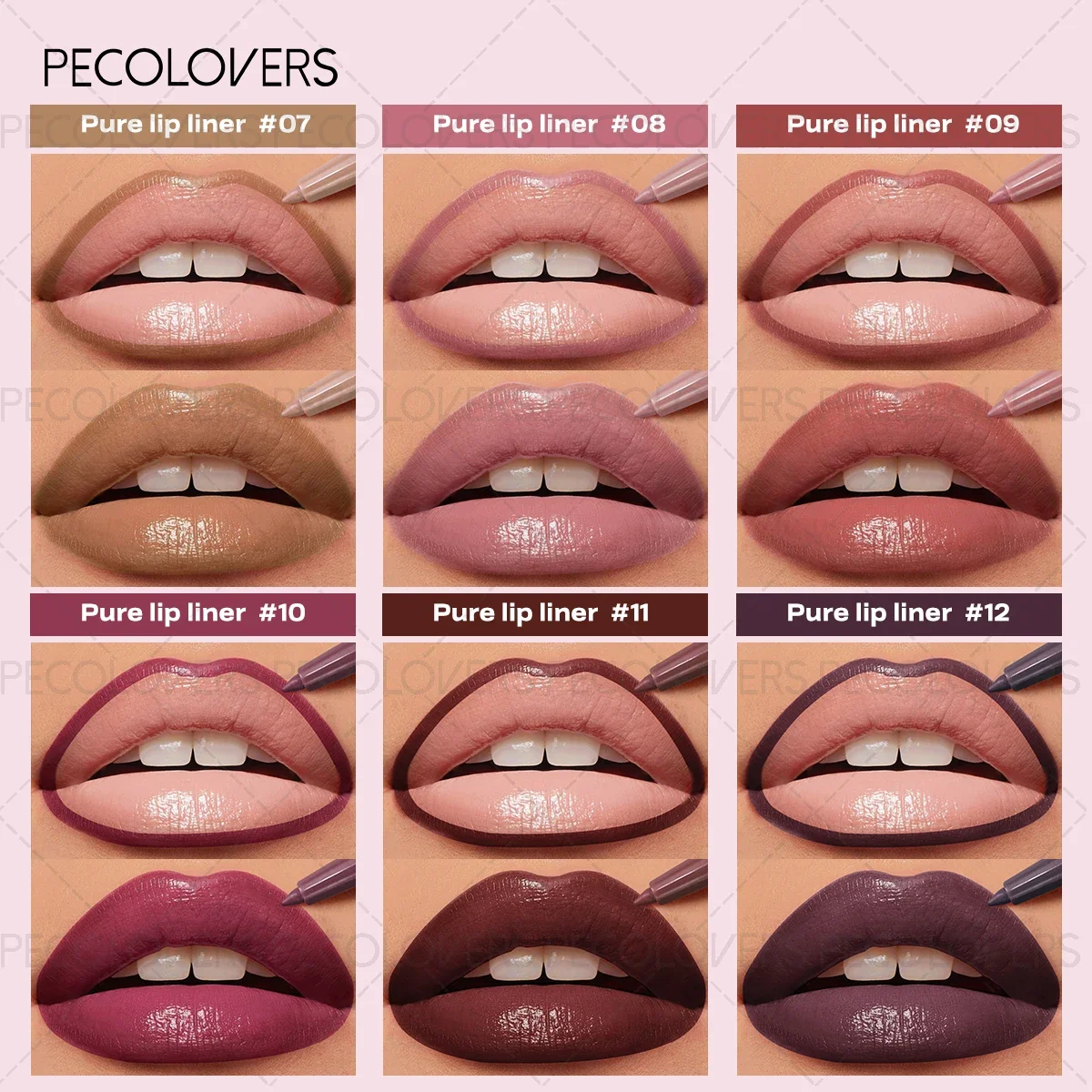 Penna per labbra opaca da 1 pezzo: lunga durata, impermeabile, adatta a tutti i tipi di pelle, ideale per Natale, Halloween