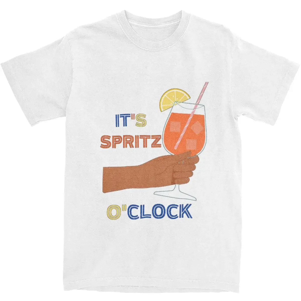 Cocktail Alcohol Drink T Shirt A-Aperols Spritz Hipster T-Shirts Short-Sleeved Y2K Basic Tshirt Cotton O Neck Oversize Tees