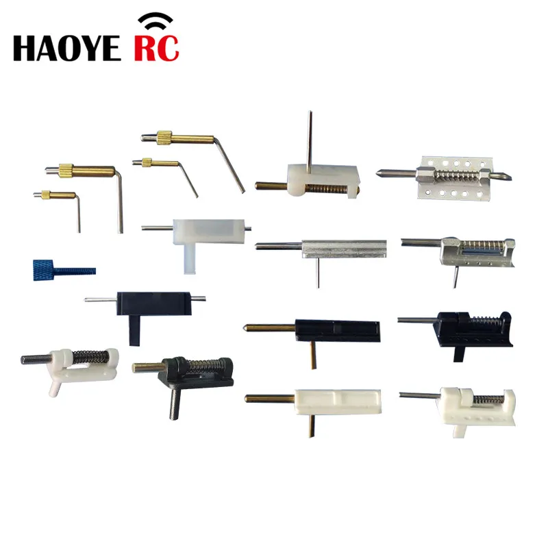 Haoye 5Pcs Canopy Hatch Lock Latch L26mm Cover Lock For RC Airplanes Parts Electric Planes Foam Model Accessories Color White