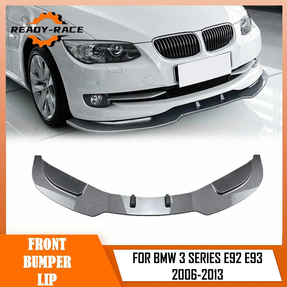 

Для BMW E92 E93 Lip 2006-2013) передний бампер, спойлер из углеродного волокна, агрессивный дизайн, подходит для спортивного комплекта кузова, дополнительный комплект