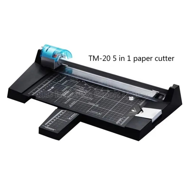 TM-20 5 in 1 A3 Precision Cutter Trimmer  Craft A4 Manual Rotary Cutting Trimmer for Photo Paper Card