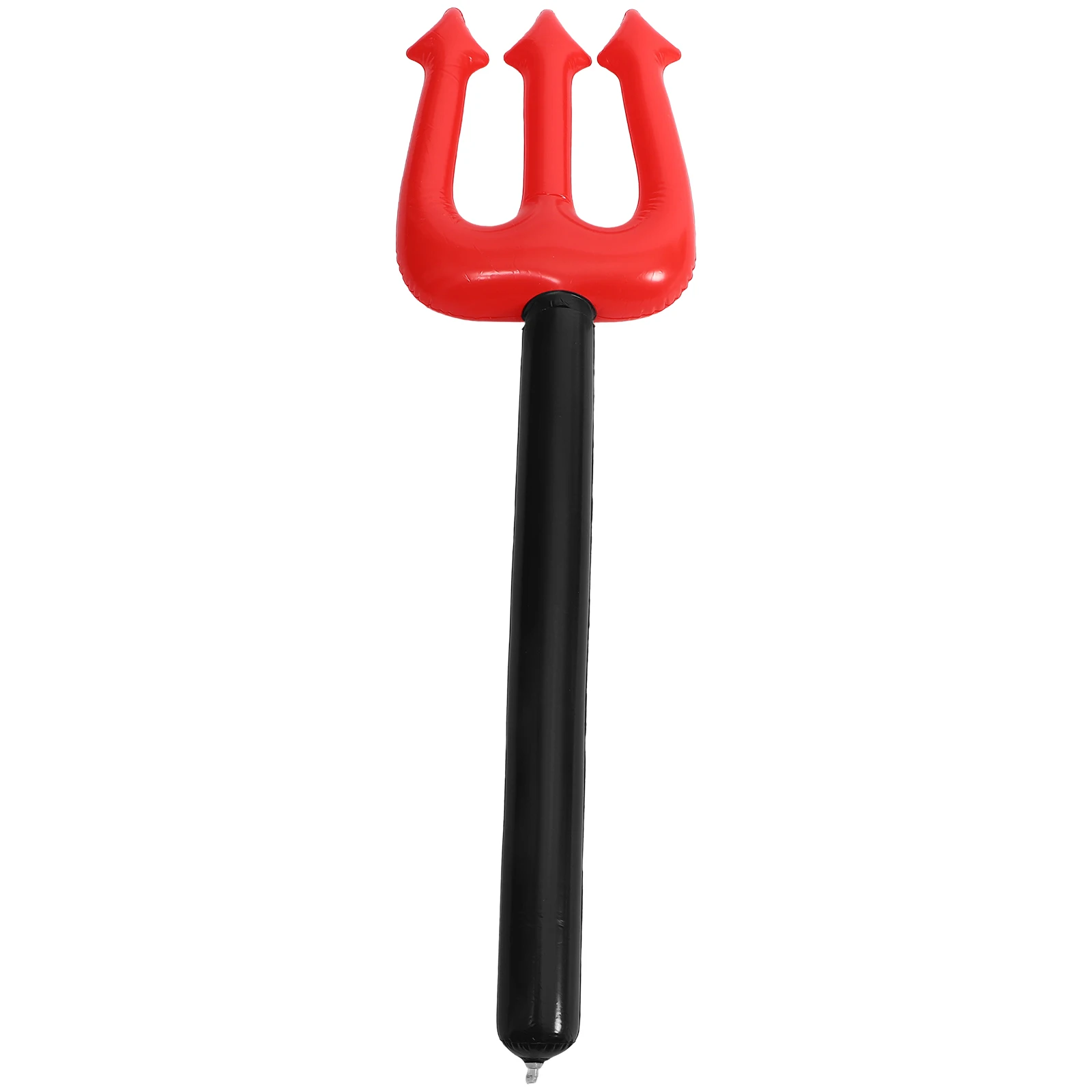 

Red Pvc Inflatable Fork Halloween Party Accessory Cosplay Prop Prank Stage Performance Birthday Decor Favor Long Plaything