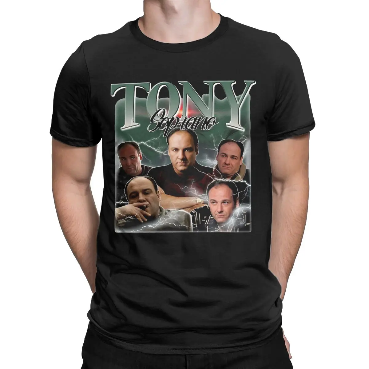 Tony Soprano T Shirt Men 100% Cotton Novelty T-Shirts Round Neck Tee Shirt Short Sleeve Tops Gift Idea