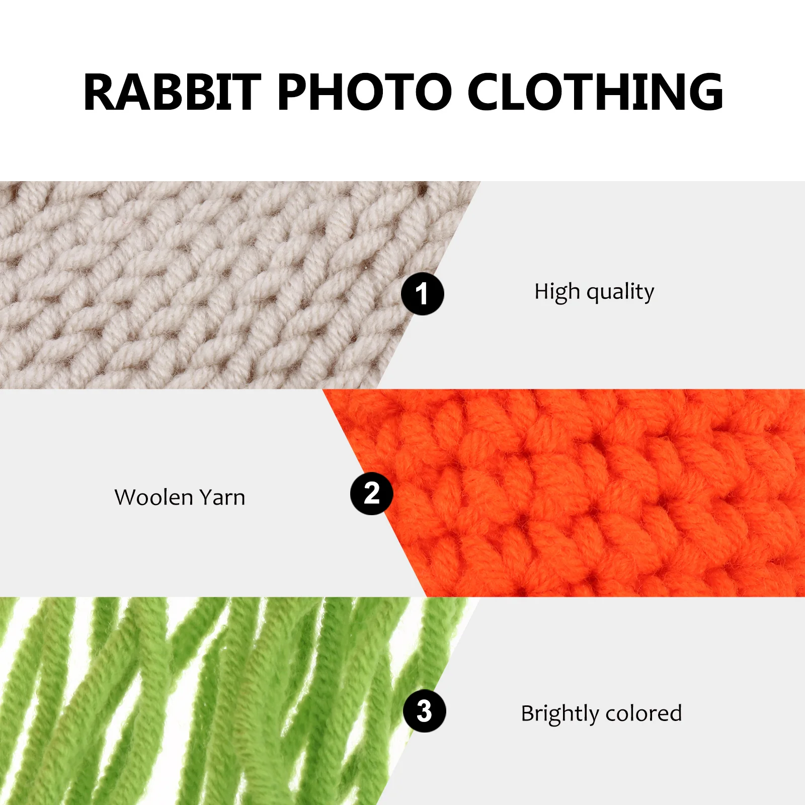 

Baby Photography Clothing Infant Rabbit Costume Outfits Crochet Newborn Kids Clothes Adorable Design Warm Material Creative