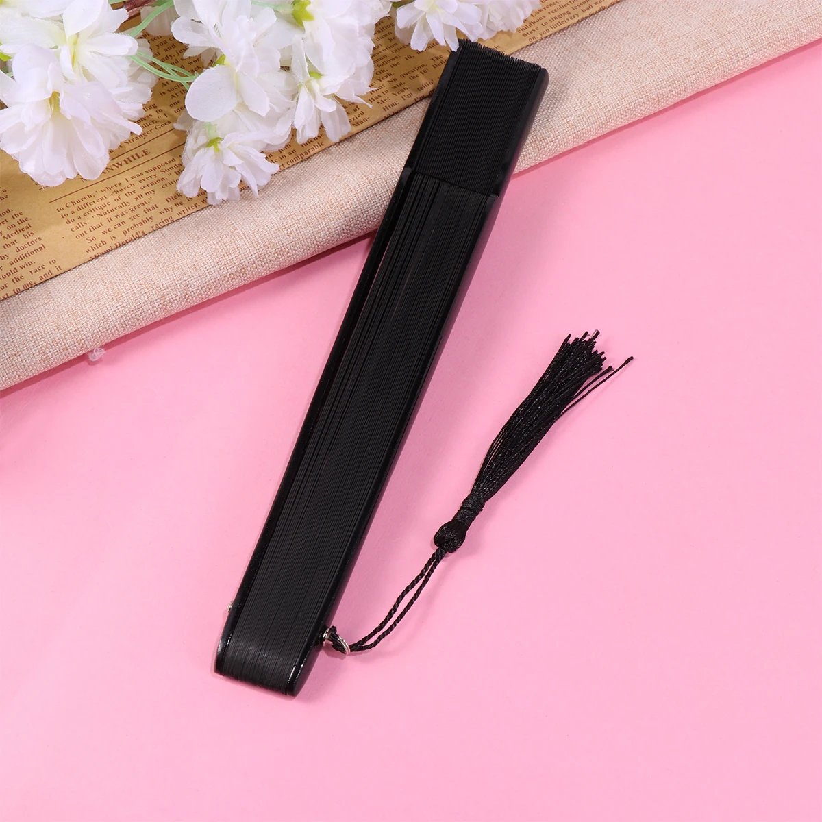 

Vintage Handheld Folding Fan Hollow Design Dance Performance Party Wedding Birthday Gift Decor Accessory for Women Portable