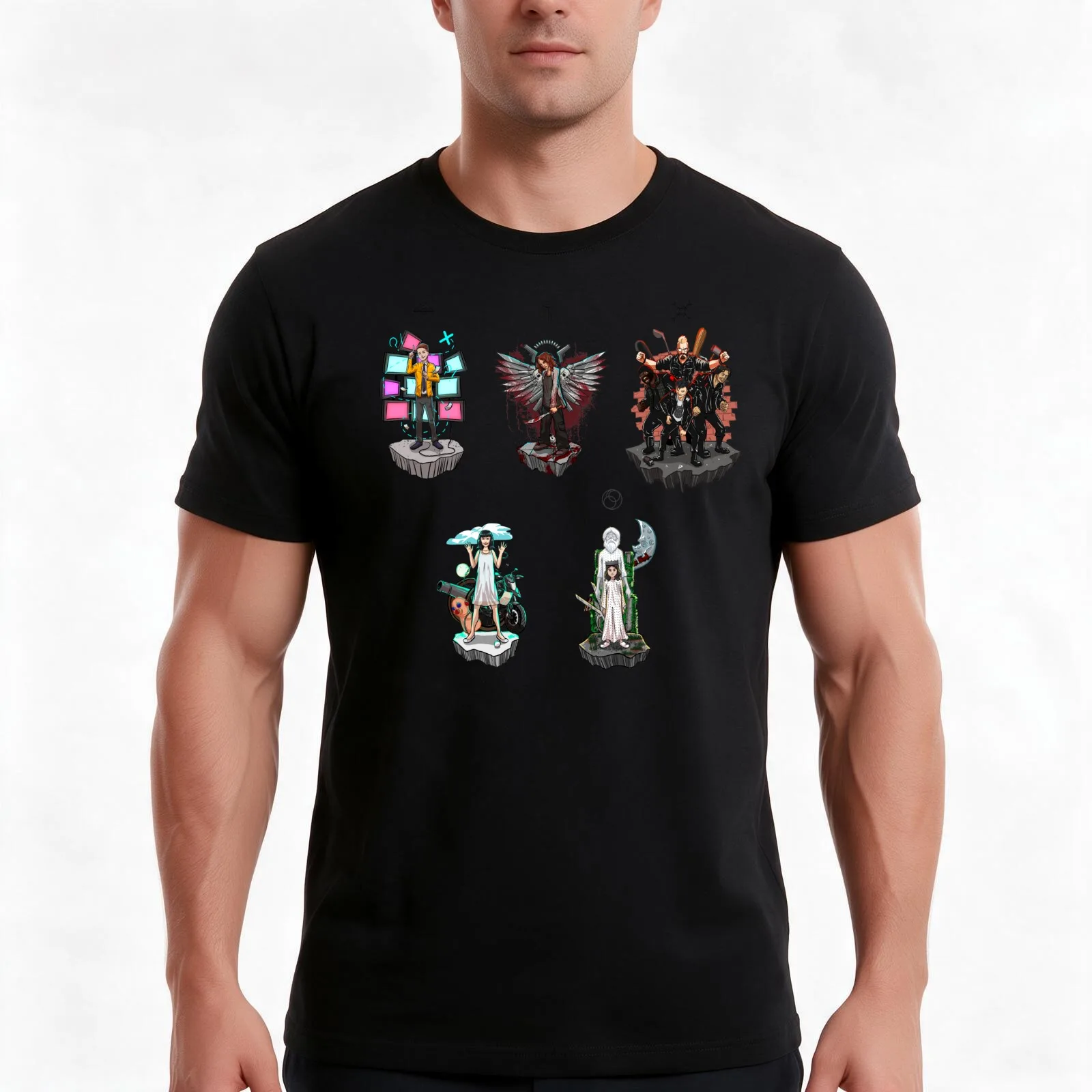 Dirk Gently - Project Blackwing Subjects S1+2 T-Shirt, Summer Casual Cotton Tee, Oversized Streetwear Tops, Unisex Men Women