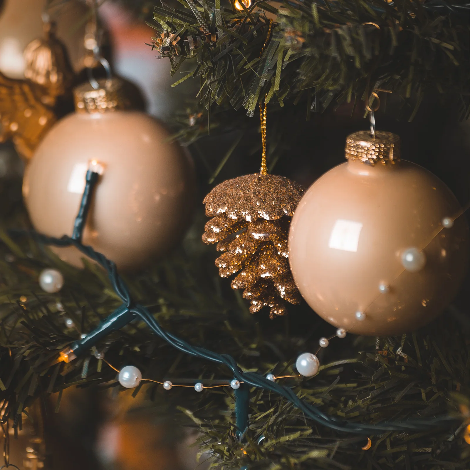 

1Roll Fish Line Bead Chain Craft Diy Decor Multifunctional Decorative Beads Strand For Party Festival Layout Bead String