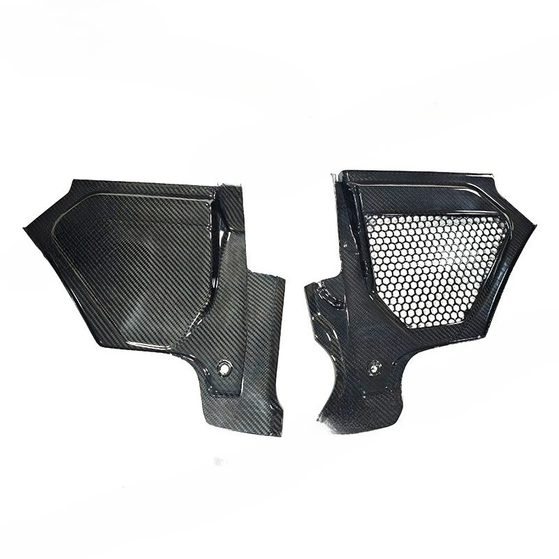 ฝาครอบช่องลมคาร์บอนไฟเบอร์แบบแห้งสำหรับรถยนต์ แผ่นกันฝุ่น