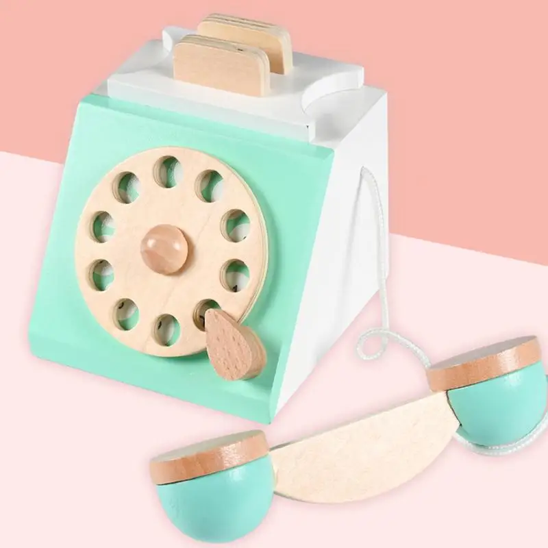 Play Telephone Retro Rotary Telephone Toy Telephone For Toddlers Parent-Child Interactive Toy Gift Game Boy Girl Early Education