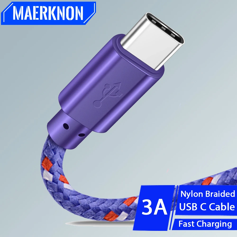 USB C Cable Type C Cable Data Cord Fast Charging For Samsung S22 S21 Note Xiao 13 12 Pro MaxHuawei Mobile Phone Cables 1M/2M/3M