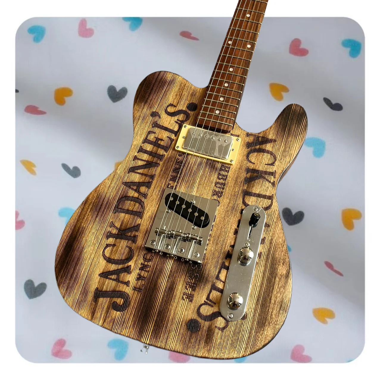 Electric guitar, factory customized, made of maple and peach blossom wood, multiple colors, in stock, fast and free shipping F19