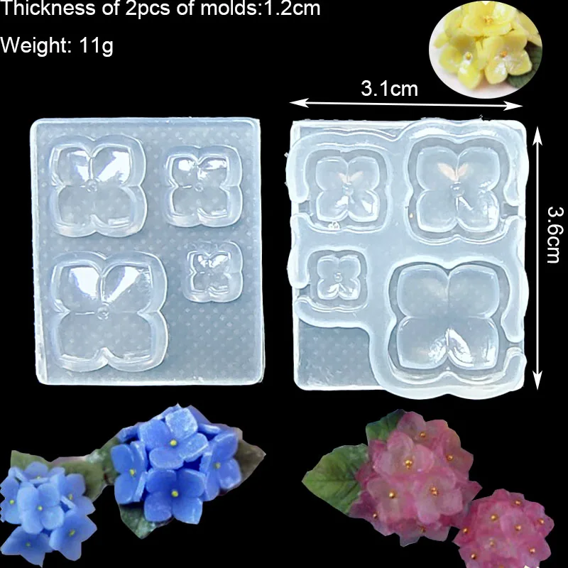 DIY Flower Rose Shaped Silicone Epoxy Resin Mold Jewelry Tools Jewelry Accessories Resin Filling