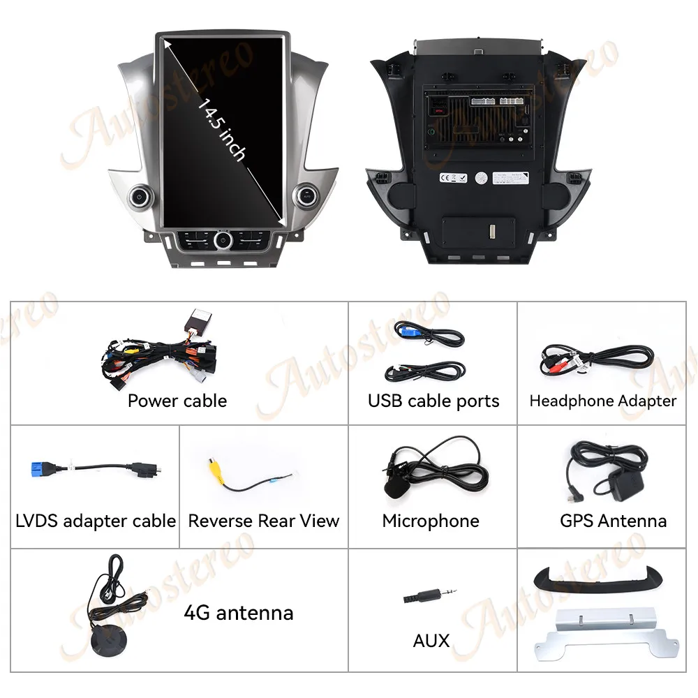 14.5 inch For GMC Yukon Chevrolet Suburban 2014-2020 7 Car Radio Carplay Android Vertical Screen Automotive 2 Din Multimedia Aut