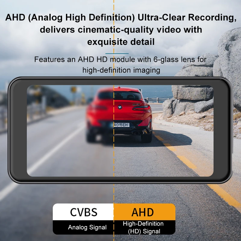 Picture 4: 6.5 Inch Car DVR 2K Dash Cam for CarPlay Android Auto HD Recorder Night Vision Loop Recording Air Vent Mount Navigation