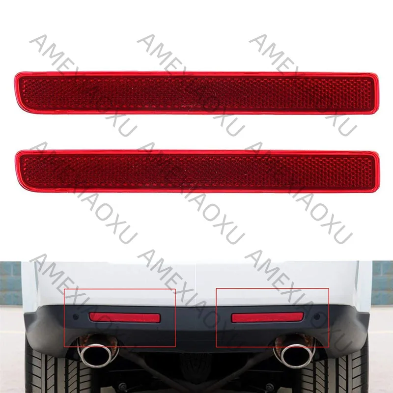 

XFF500020 XFF500030 For Land Rover LR4 2010-2013 Left & Right Rear Bumper Red Reflector Set AMEXIAOXU