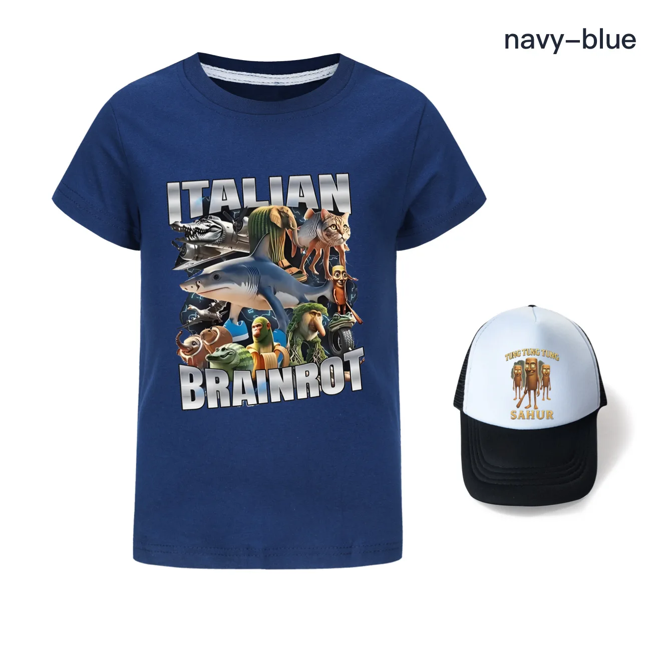 

Детская футболка Tung Tung Tung Sahur в итальянском стиле, с принтом Brainrot, для мальчиков, лоскутная футболка Tralalero, хлопковые топы с коротким рукавом для девочек