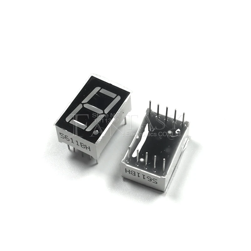 5 adet 7 segment 0.56 inç ortak Katot 1 Bit dijital Tüp 0.56 \