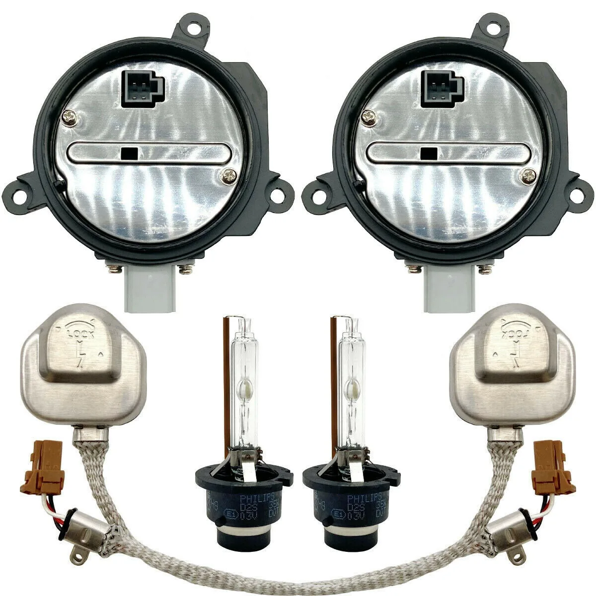 

2X for 2003-2009 Nissan 350Z Xenon Ballast Igniter & HID D2S Bulb Lamp Computer 28474-8991B 26297-89902